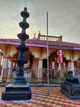 Devgad, Sindhudurg, Maharashtra, India - Sri Kunkeshwar Temple, This temple is dedicated to Lord Shiva  at konkan or Coastal Maharashtra. Near  kunkeshwar Beach.