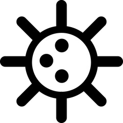 Obraz premium Coronavirus line icon. pandemic, COVID-19