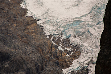 Gletsjer bij Fitz Roy-gebergte, El Chalten, Argentinië