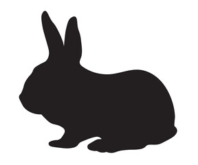 black and white shadow, rabbit silhouette