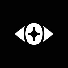 eyes silhouette for your design Vector