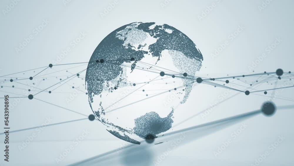 Poster global communication network concept. worldwide connection.