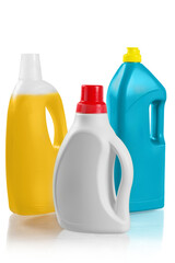 Plastic Detergent Bottles - Isolated