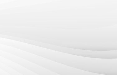 Abstract wavy gradation white and gray color background with geometric shape. Vector illustration. Design for wallpaper, backdrop, pattern, texture, background, textile, wrapping, clothing, art print.