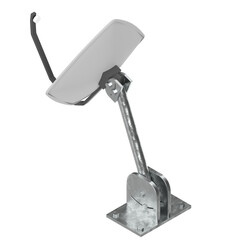 3d rendering illustration of a satellite dish