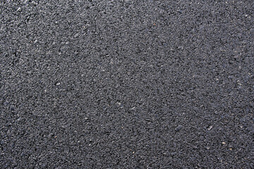 close up of new asphalt road texture