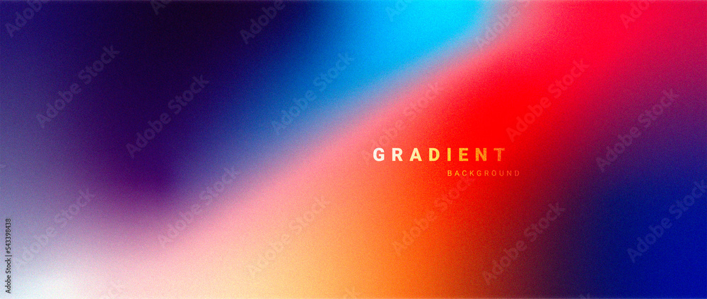 Poster Abstract gradient blurred background with grainy texture	
