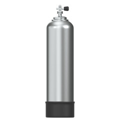 3d rendering illustration of a scuba diving gas cylinder