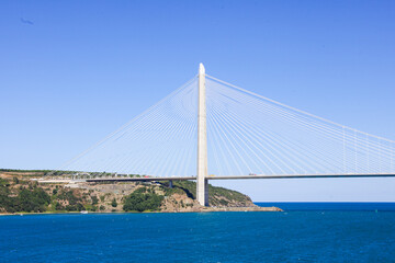 bridge in Bosfor, in Istanbul - obrazy, fototapety, plakaty