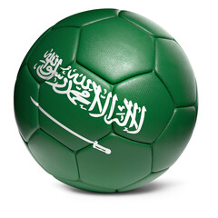 Fototapeta na wymiar isolated soccer-football ball with nation flag design decoration