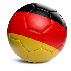 Fototapeta premium isolated soccer-football ball with nation flag design decoration