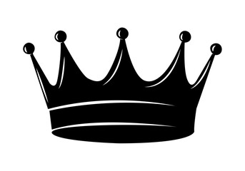 Modern elements, hand-drawn graphics. Golden King. Isolated on white background, logo vector illustration, logo © sutthithep
