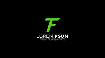 Modern Letter TF Logo design Icon symbol Vector Template