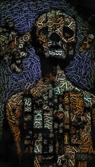 Millions Word Saying Robot Illustration