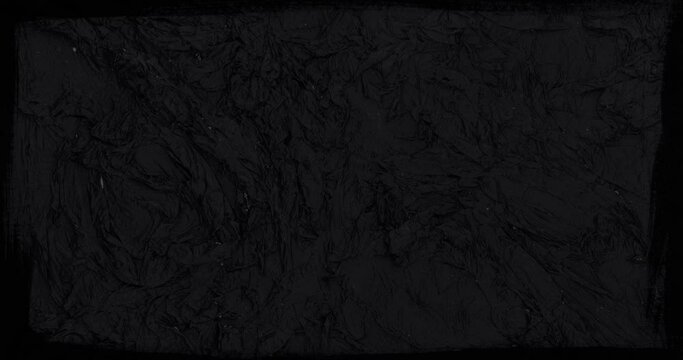 Dark Mixed Media Paper Background Animation with Black Grunge Border 