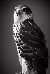 Portrait of a beautiful majestic Falcon