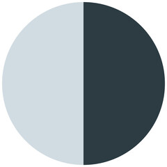 Pie Chart Icon on transparenty background. Graph symbol for infografic design. Performance analysis in percent.Business Pie Chart Slide Template. PNG file.