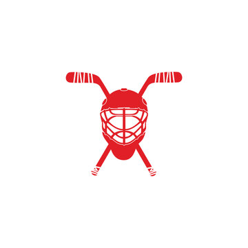 Hockey icon illustration