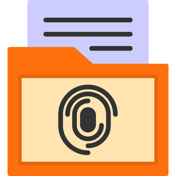 Dactyloscopic Data Icon