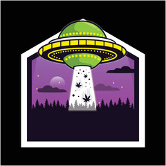 ufo in the illustration © Muhammad
