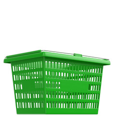 Fototapeta premium 3d rendering illustration of a shopping basket