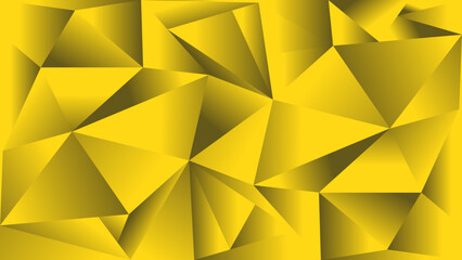 abstract triangulation background with yellow gradient