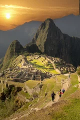 Stickers pour porte Machu Picchu Machu Picchu / Peru - 23 September 2016: Ruins of Machu Pichu in Peru