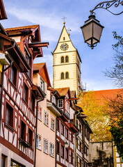 old town of Meersburg at the lake Bodensee
