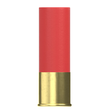 3d rendering illustration of a shotgun shell cartridge