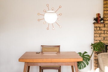 dining room table with computer