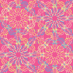 Seamless fractal pattern in vector format for printed fabrics or any other purposes. Every object is grouped base on color so the pattern is editable, tileable and easy to use.