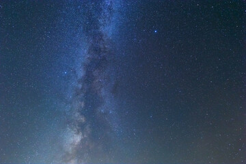 dark night starry sky with milky way, beautiful night sky background