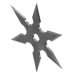 3d rendering illustration of a shuriken ninja star © Francesco Milanese