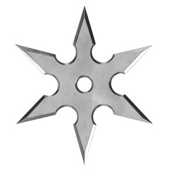 3d rendering illustration of a shuriken ninja star © Francesco Milanese