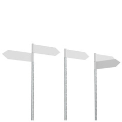 Obraz premium 3d rendering illustration of some signposts