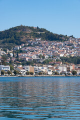 Fototapeta na wymiar Pythagorio fishe town in Samos, a marvelous island in the Greek Aegean sea