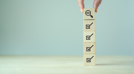 Performance appraisal in HRM concept. Corporate regulatory and compliance. Quality control management, ISO certification. Product, service quality warranty. Checklist survey and assessment process.