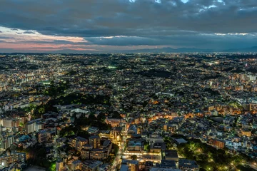 Foto op Canvas HDR image of Yokohama residential area at dusk. © hit1912