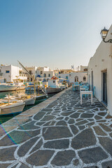 Naousa village in the Cyclades Archipelago, Greece