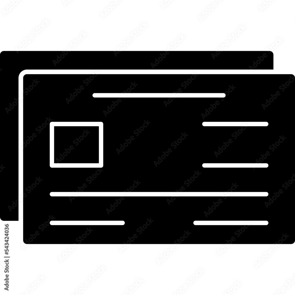 Poster credit card icon