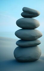 Zen balance stones
