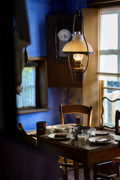 Vintage interior of an old Dutch worker's house