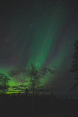 Northern lights in Rovaniemi, Finland