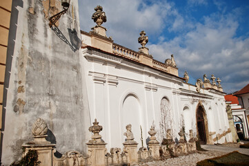 Obraz premium View of historic Mikulov castle. Moravia, South Moravian Region of the Czech Republic.