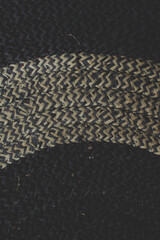 gold and blue knitted background - foot mat texture - rug texture