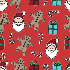 christmas clip art vector pattern illustration
