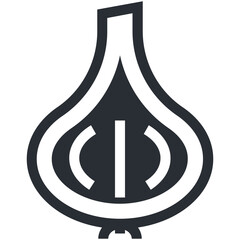 Garlic Bulb Vector Icon