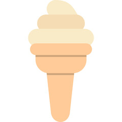 Fototapeta na wymiar Ice Cream Cone Icon