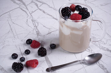 yogurt and berries