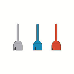 Broom vector icon sign symbol Vector